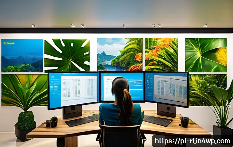 세일즈 퍼널에서의 효과적인 프로모션 전략 - A modern Brazilian digital marketing office scene with a diverse team of young professionals analyzi...